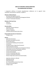 area di economia agroalimentare collaborazioni editoriali