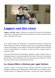 Leggere vuol dire vivere