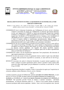 Regolamento Acquisti
