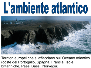 Territori europei che si affacciano sull`Oceano Atlantico (coste del