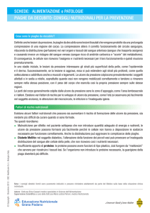 Dieta per Piaghe da decubito - Educazione Nutrizionale Grana