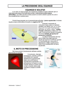 la precessione degli equinozi - Associazione Marchigiana Astrofili