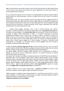 Discorso di Presentazione del Centro Binario 95