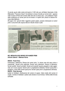 Nel meraviglioso . numeri primi - Euclide. Giornale di matematica