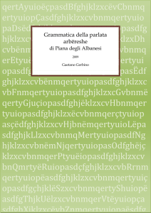Gaetano Gerbino - Grammatica della lingua arbëreshe di