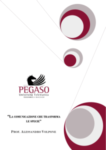 “LA COMUNICAZIONE CHE TRASFORMA LE SPECIE PROF