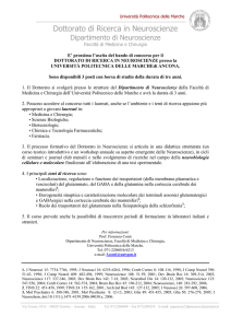 Bando di concorso per dottorato di ricerca [PDF