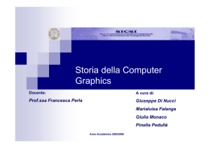 Storia della Computer Graphics - "PARTHENOPE"