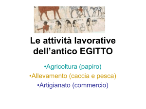 Le attività lavorative dell`antico EGITTO