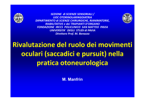 saccadici e pursuit
