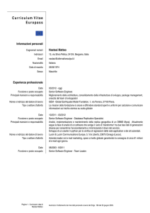 Curriculum Vitae Europass - Alternative Output HomePage
