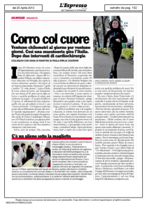 Corro col cuore - Cardiologico Monzino