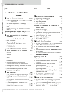 B7 – l`universo e il sistema solare