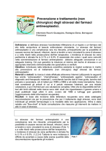 (non chirurgico) degli stravasi dei farmaci - San Camillo