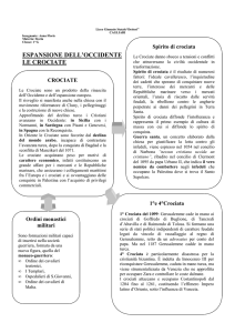 scheda di recupero sulle Crociate