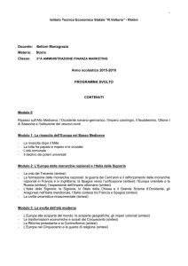 programma storia 3^a