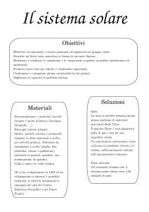 Il Sistema Solare per la Scuola Secondaria di Primo Grado