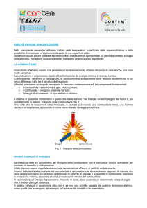 PERCHÉ AVVIENE UNA ESPLOSIONE Nella precedente newsletter