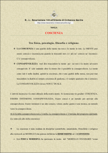 Coscienza, tra fisica, psicologia, filosofia e