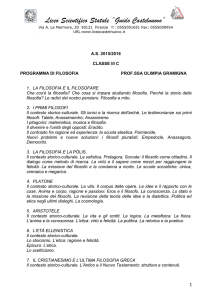 Filosofia - Liceo Scientifico Guido Castelnuovo