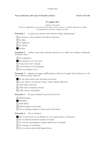 Corrected Test preliminare all`esame di filosofia politica Classe L16