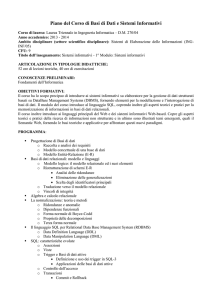Programma 2013-14 N.O. - Basi di Dati e Sistemi