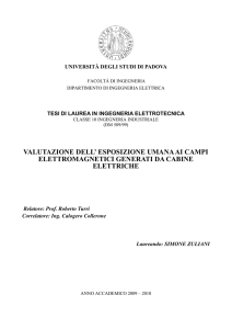 valutazione dell` esposizione umana ai campi elettromagnetici