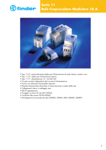 Serie 11 Relè Crepuscolare Modulare 16 A