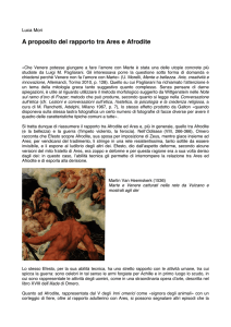 A proposito del rapporto tra Ares e Afrodite