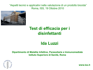 Test di attività - Istituto Superiore di Sanità