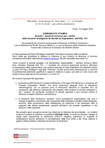 bandi di concorso per i vertici delle funzioni strategiche