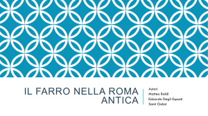 IL FARRO NELLA ROMA ANTICA