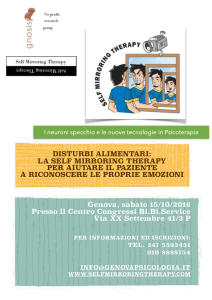 la Self Mirroring Therapy per aiutare il paziente a riconoscere le