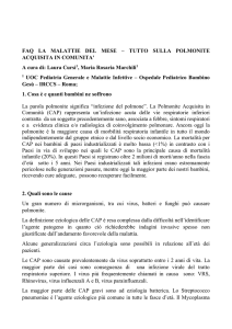 FAQ LA MALATTIE DEL MESE – TUTTO SULLA POLMONITE