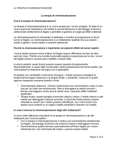 La chemiosaturazione - Fondazione melanoma
