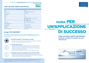 un`applicazione di successo - Johnson and Johnson Vision Care