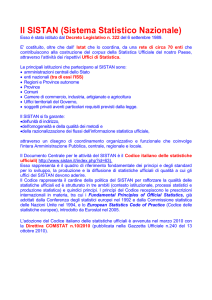 Il SISTAN (Sistema Statistico Nazionale)