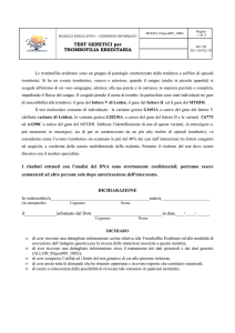 MOD24 ORG Trombofilia test genetici