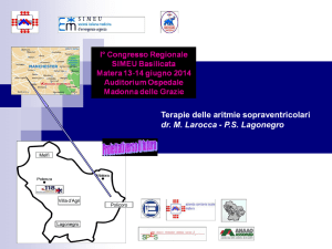 Terapie delle aritmie sopraventricolari dr. M. Larocca