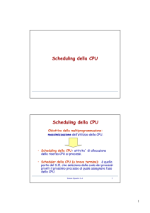 Scheduling dei ProcessiNUOVO