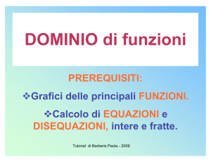 DOMINIO di funzioni