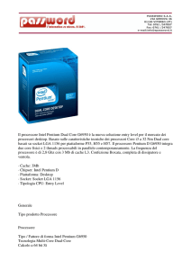 Il processore Intel Pentium Dual Core G6950 è la nuova soluzione