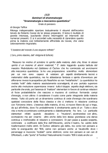 Meccanica quantistica e drammaturgia