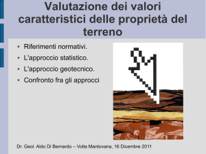 Corso Valori caratteristici del terreno