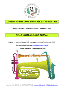 CORSI DI FORMAZIONE MUSICALE E STRUMENTALE NELLA