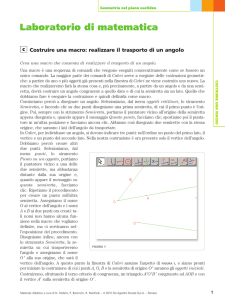 realizzare il trasporto di un angolo