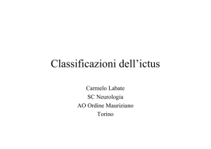 Classificazioni dell`ictus