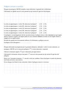 I poligoni. Concavi e convessi. Scheda di lavoro.