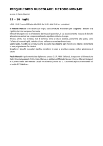 RIEQUILIBRIO MUSCOLARE: METODO MONARI