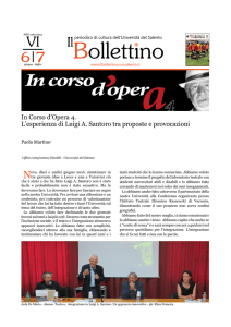 In Corso d`Opera 4. L`esperienza di Luigi A. Santoro tra